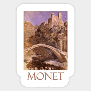 The Castle at Dolceacqua by Claude Monet Sticker